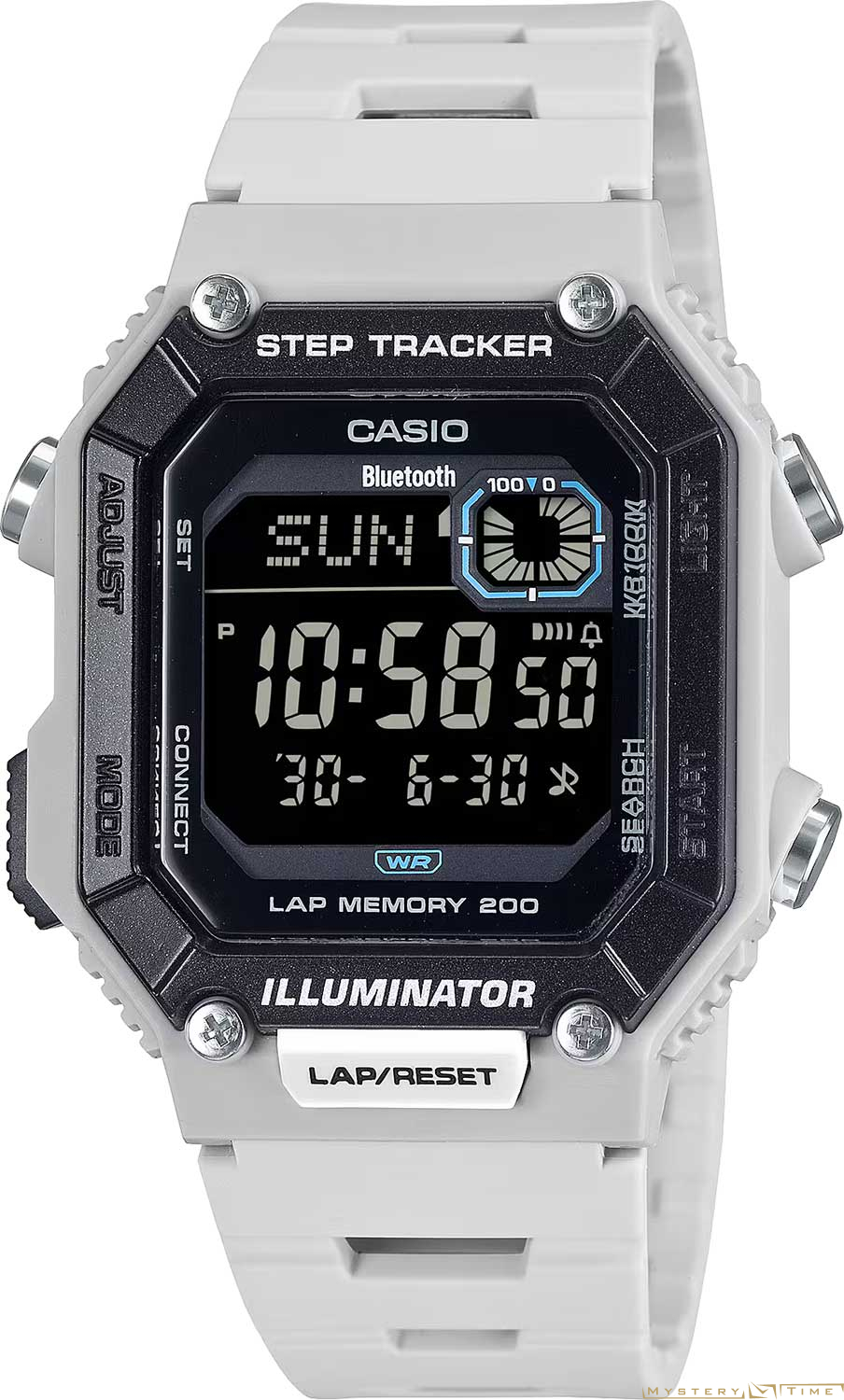Часы японские наручные мужские кварцевые на ремне Casio WS-B1000-8B